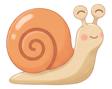Colimo l’escargot, tout sourire